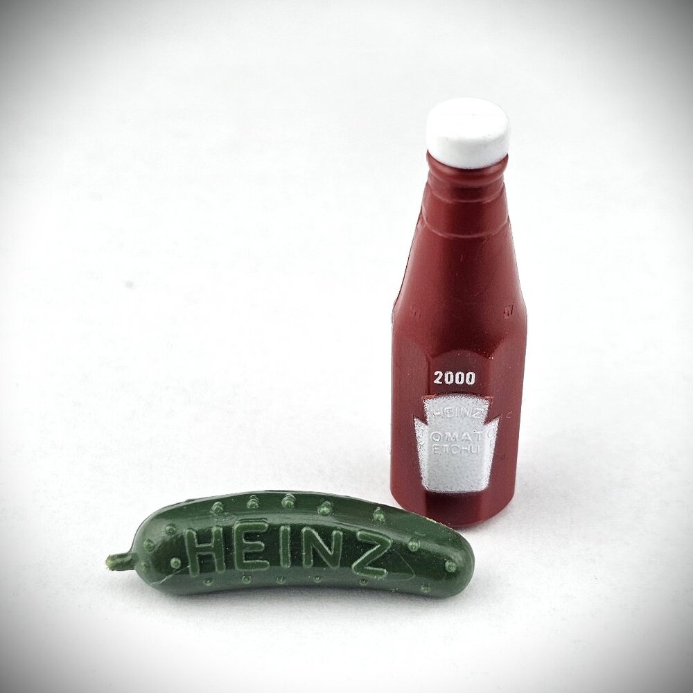 Vintage Heinz Pickle & Ketchup Bottle Scatter Hat Pins Gumball Prize